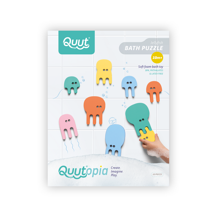 Quut Soft Foam Bath Puzzle - Jellyfish