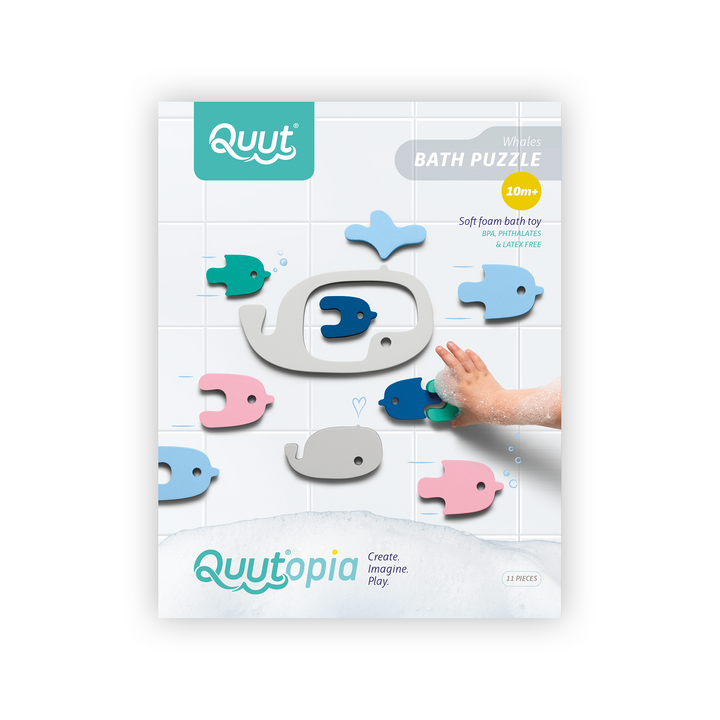 Quut Soft Foam Bath Puzzle - Whales