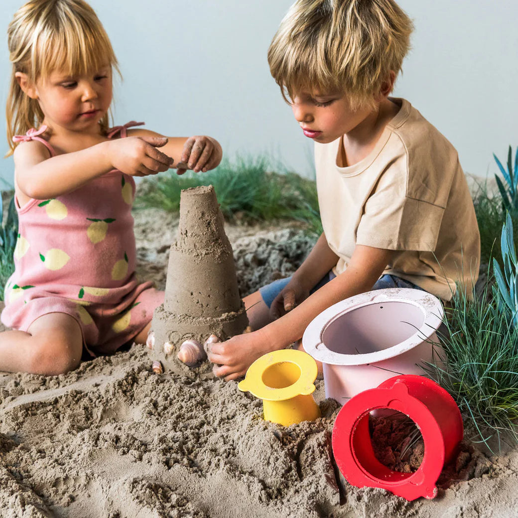 Quut Alto Sandcastle Creator Set - Cherry + Banana + Pink