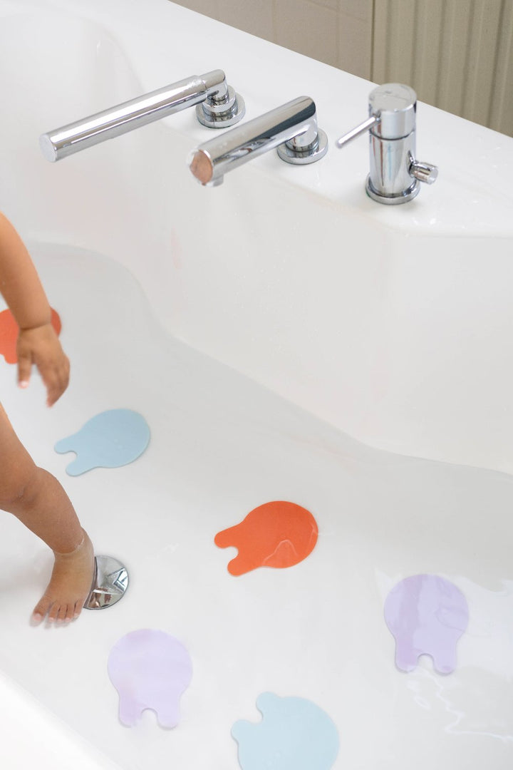 Quut Grippi Jellyfish Bath Safety Grips - Coral Blue