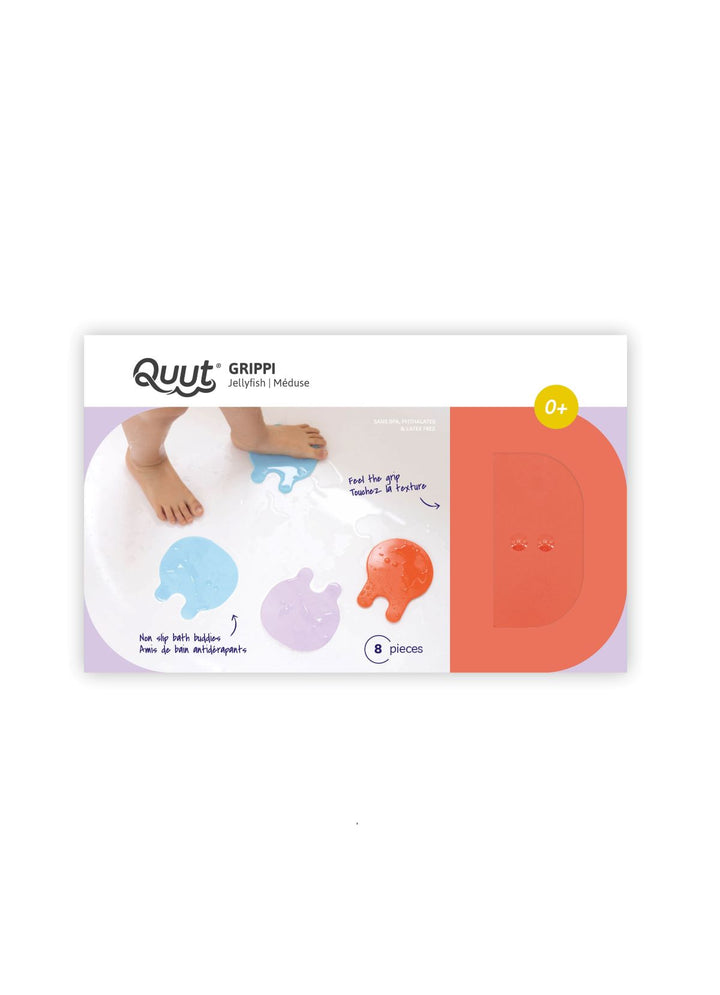 Quut Grippi Jellyfish Bath Safety Grips - Coral Blue