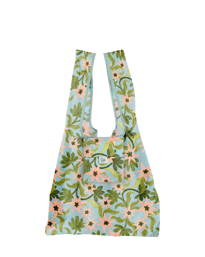 The Somewhere Co Reusable Shopping Bag - Seaflower