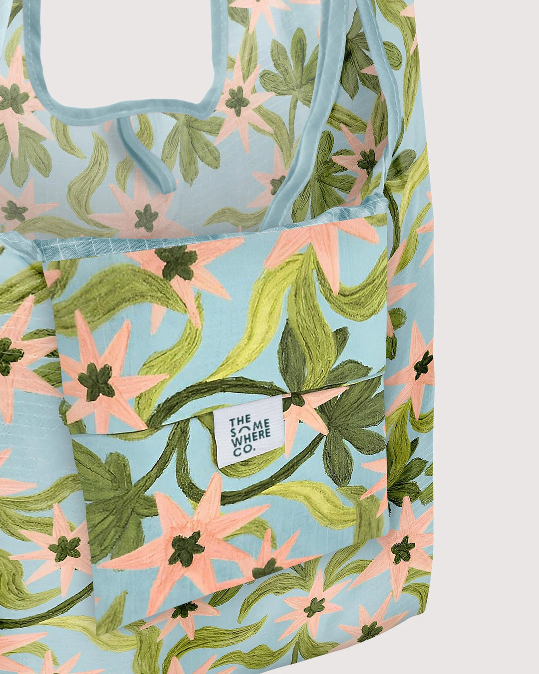 The Somewhere Co Reusable Shopping Bag - Seaflower