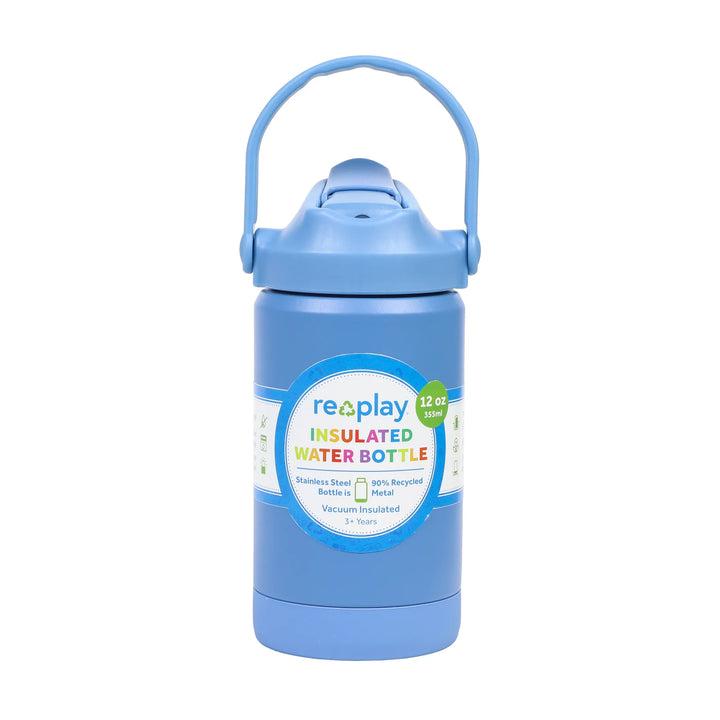 Re-Play 355ml Insulated Water Bottle -  Denim
