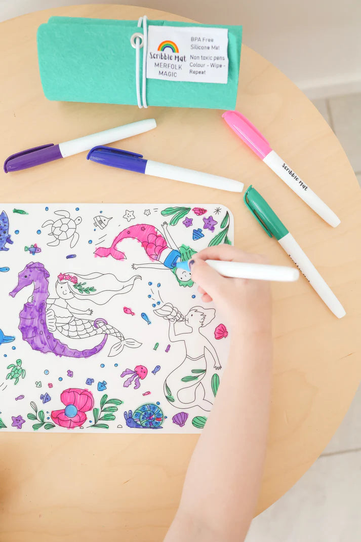 Reusable Scribble Mat Set | Merfolk Magic