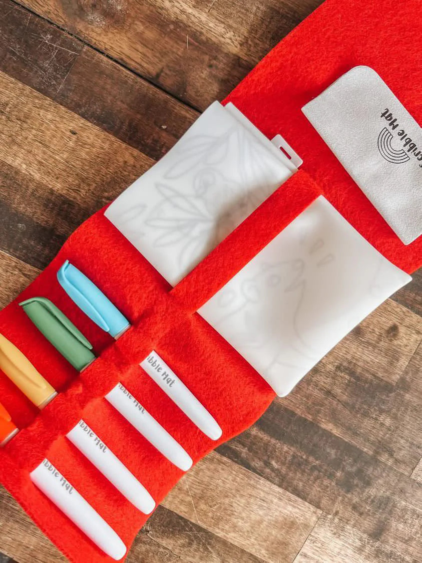 Reusable Scribble Mat Set | Baby Australian Animals