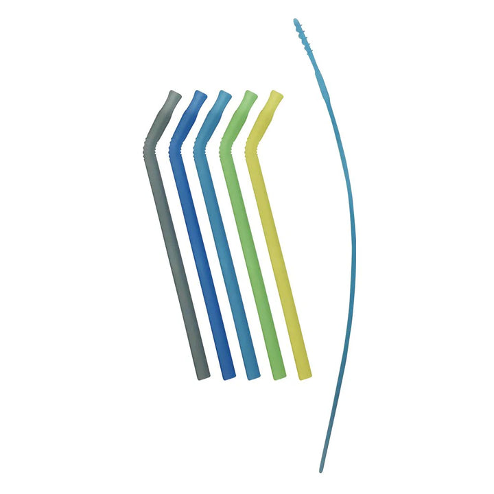 b.box Reusable Silicone Straw Set - Pool Party