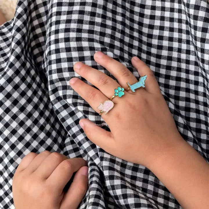 Rex London Glitter Rings - Pets