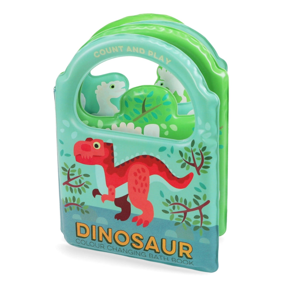 Rex London Colour Change Bath Book - Baby Dinosaur