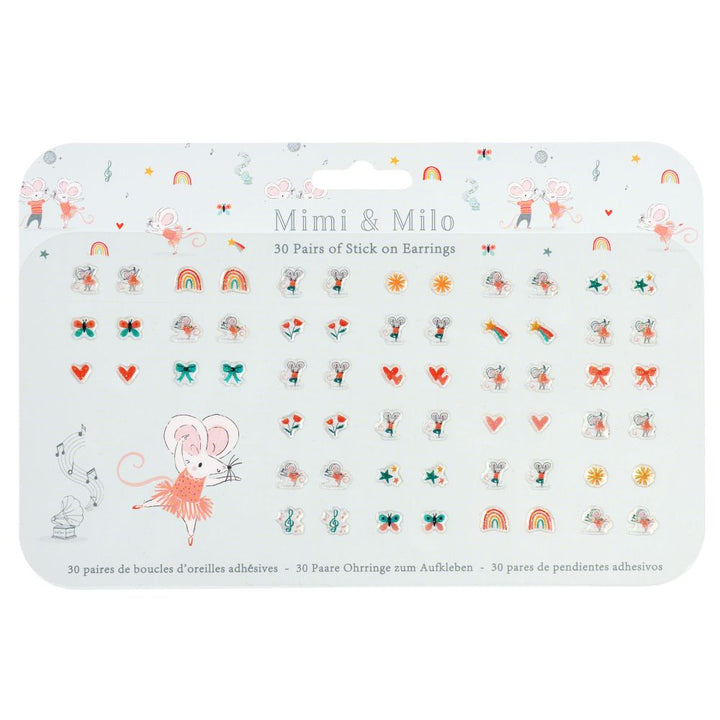 Kids Stick-On Earrings - Mimi and Milo