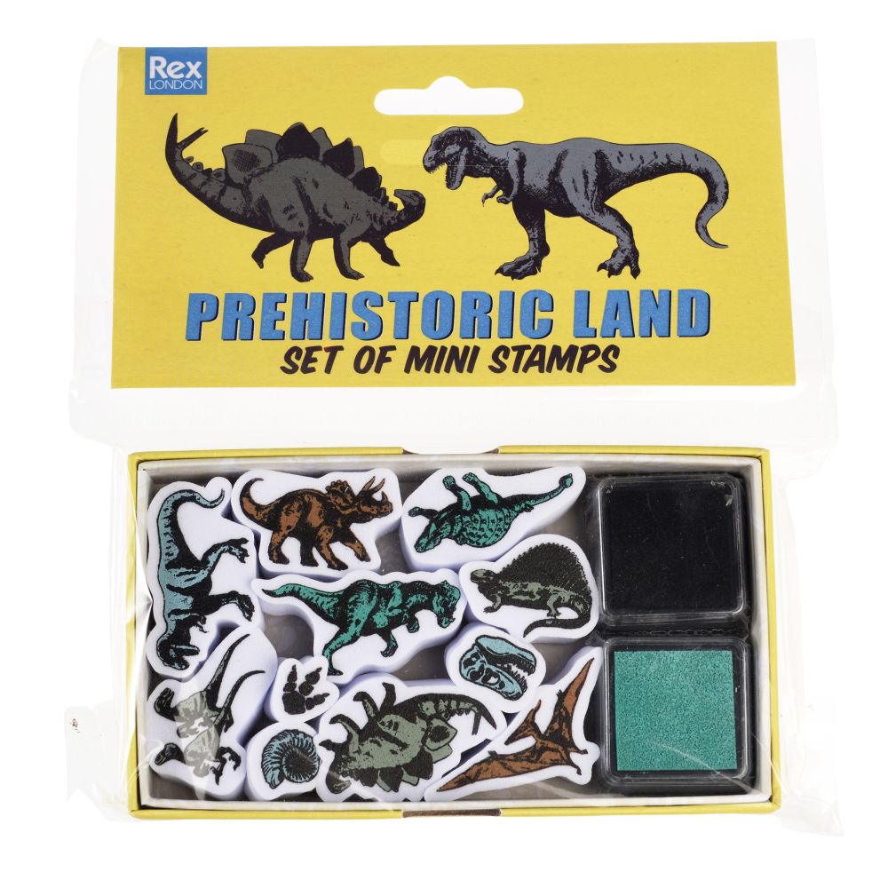 Mini Stamp Set - Prehistoric Dinosaurs