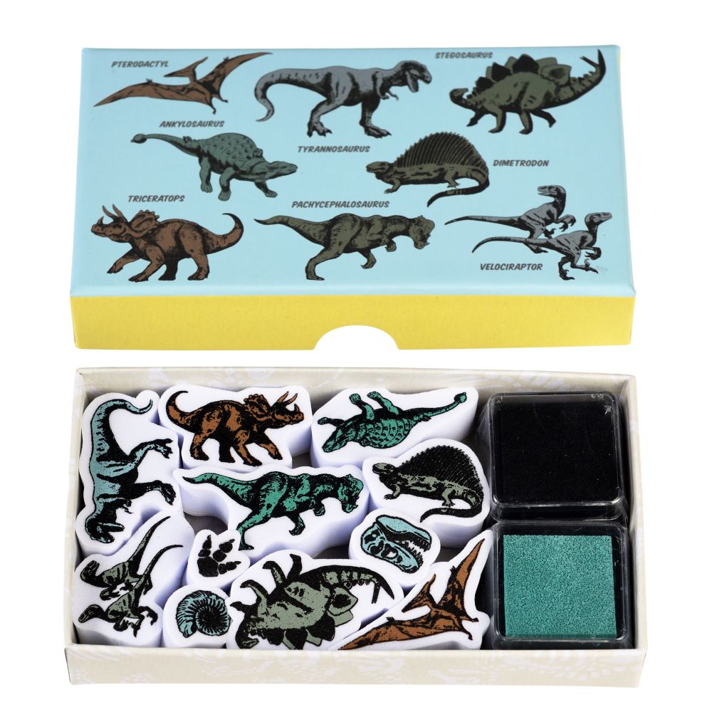 Mini Stamp Set - Prehistoric Dinosaurs