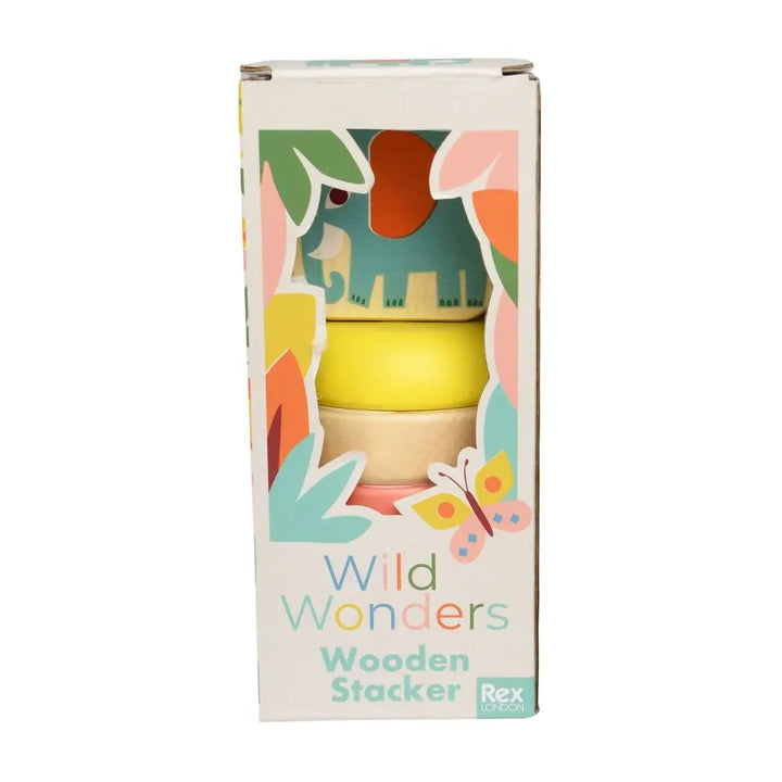 Rex London Wooden Toy - Wild Wonders Stacker