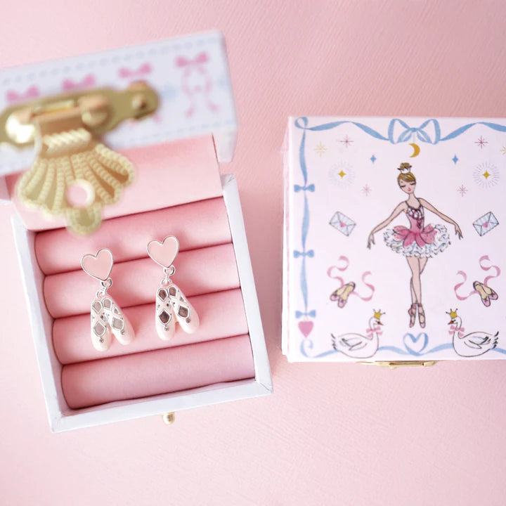 Lauren Hinkley Ballerina Slipper Earrings & Ballerina Box