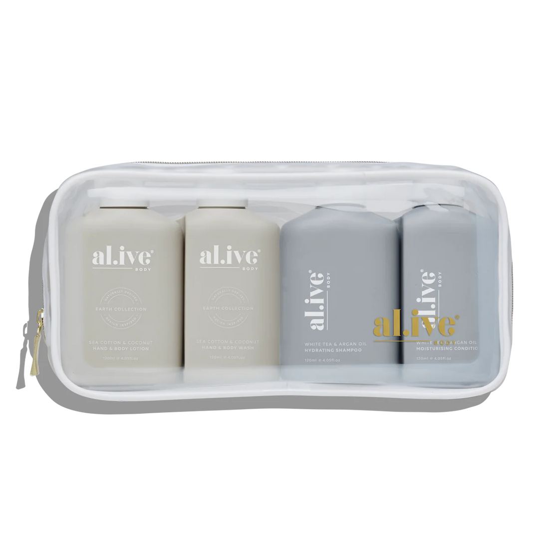 al.ive body Hair & Body Travel Pack Of 4