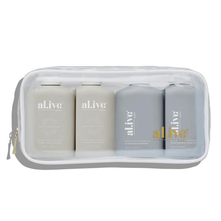 al.ive body Hair & Body Travel Pack Of 4