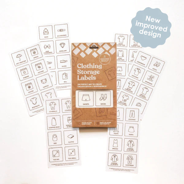 Second Scout Clothing Storage Labels