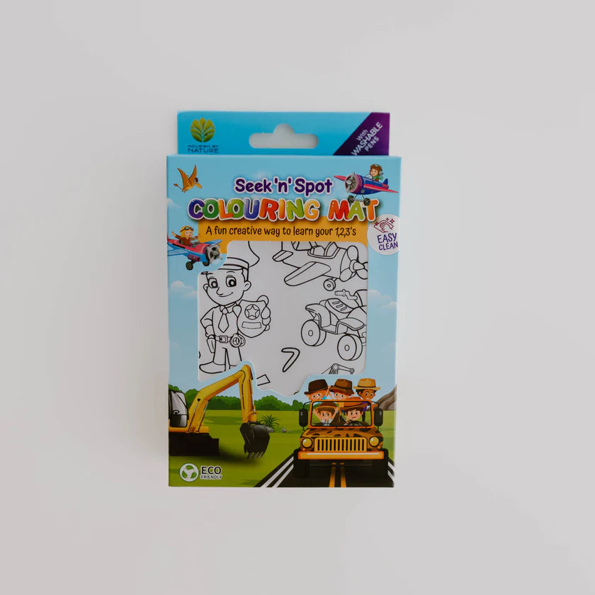 Seek n' Spot Jumbo Silicone Colouring Mat - Cars & Trucks