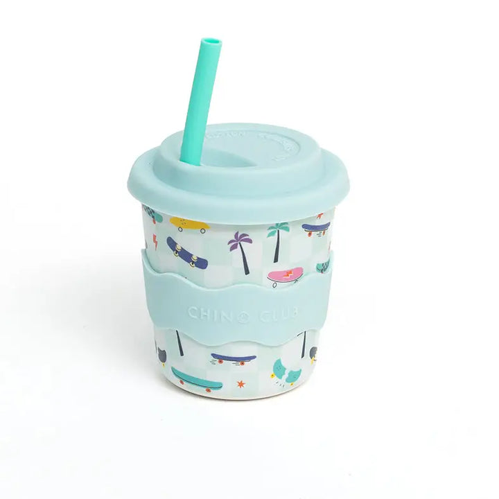Skateboard Kids Keep Cup 240ml + Straw