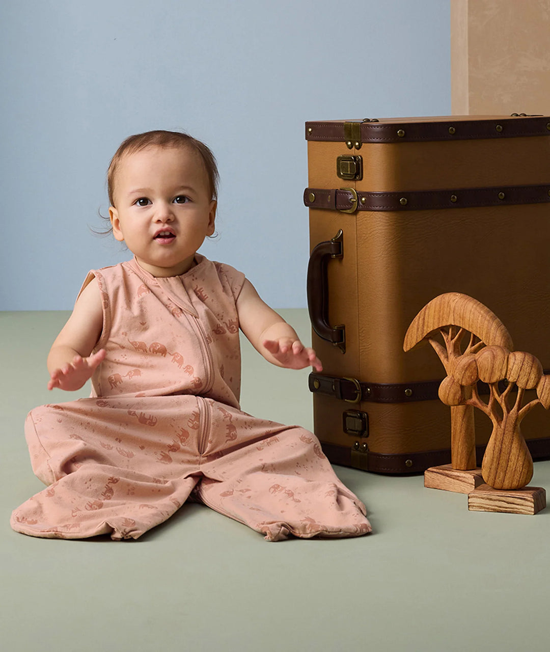 ergoPouch Sleep Suit Bag 0.2 TOG - Elephant Parade