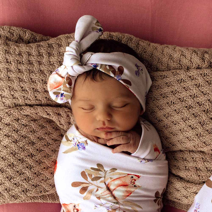 Snuggle Hunny Organic Top Knot Headband - Major Mitchell