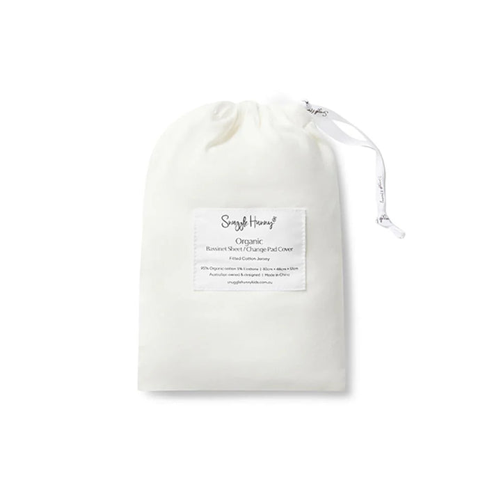 Snuggle Hunny Bassinet Sheet & Change Pad Cover - Milk