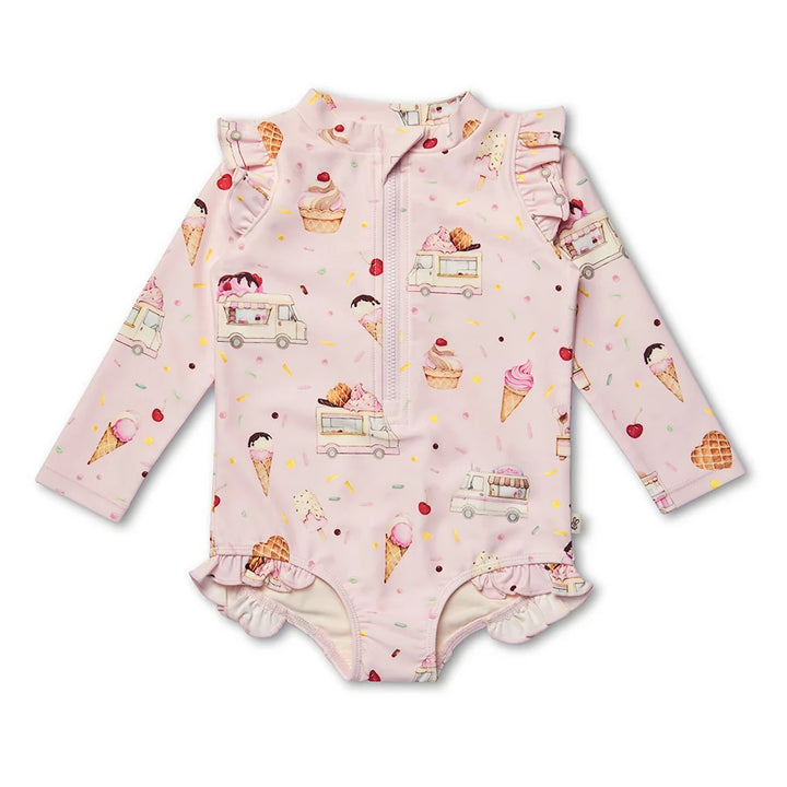 Snuggle Hunny Frill Swimsuit - Ice Creams