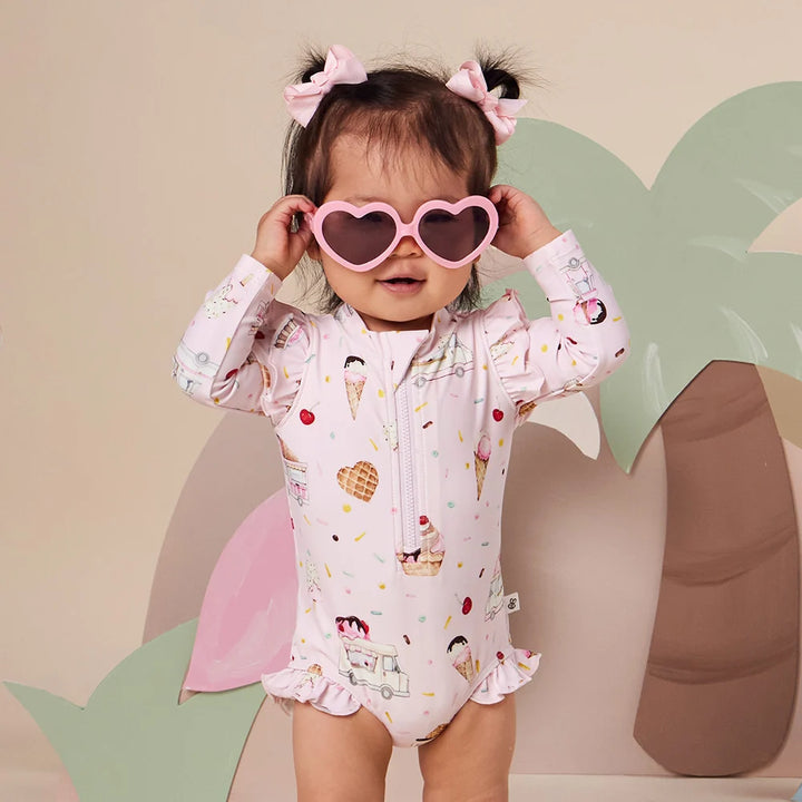 Snuggle Hunny Frill Swimsuit - Ice Creams
