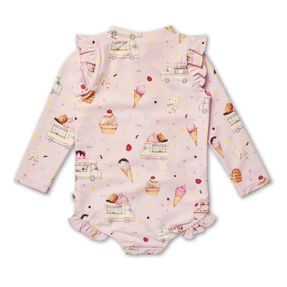 Snuggle Hunny Frill Swimsuit - Ice Creams