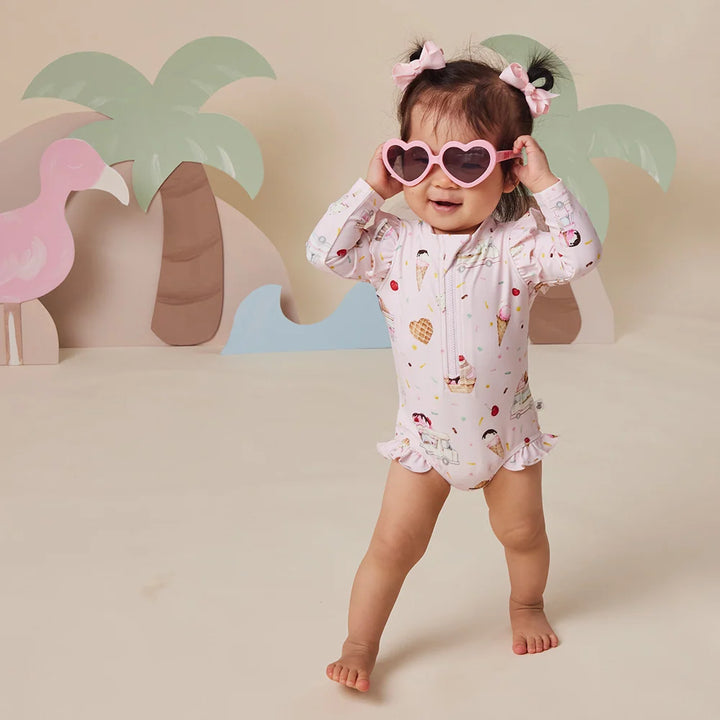 Snuggle Hunny Frill Swimsuit - Ice Creams