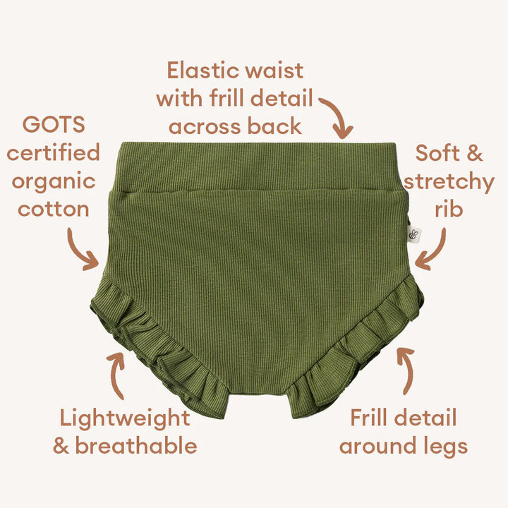 Snuggle Hunny Organic Bloomers - Olive