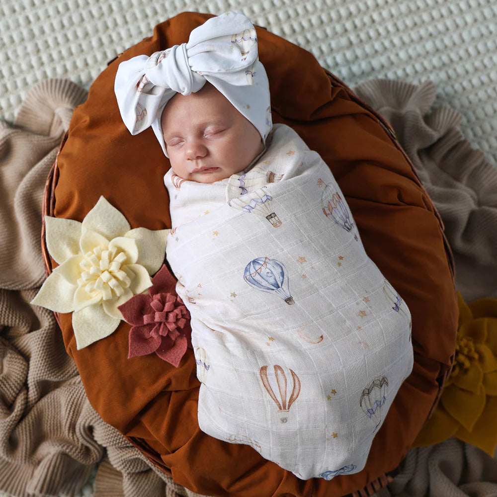 Snuggle Hunny Organic Cotton Muslin Wrap - Up & Away