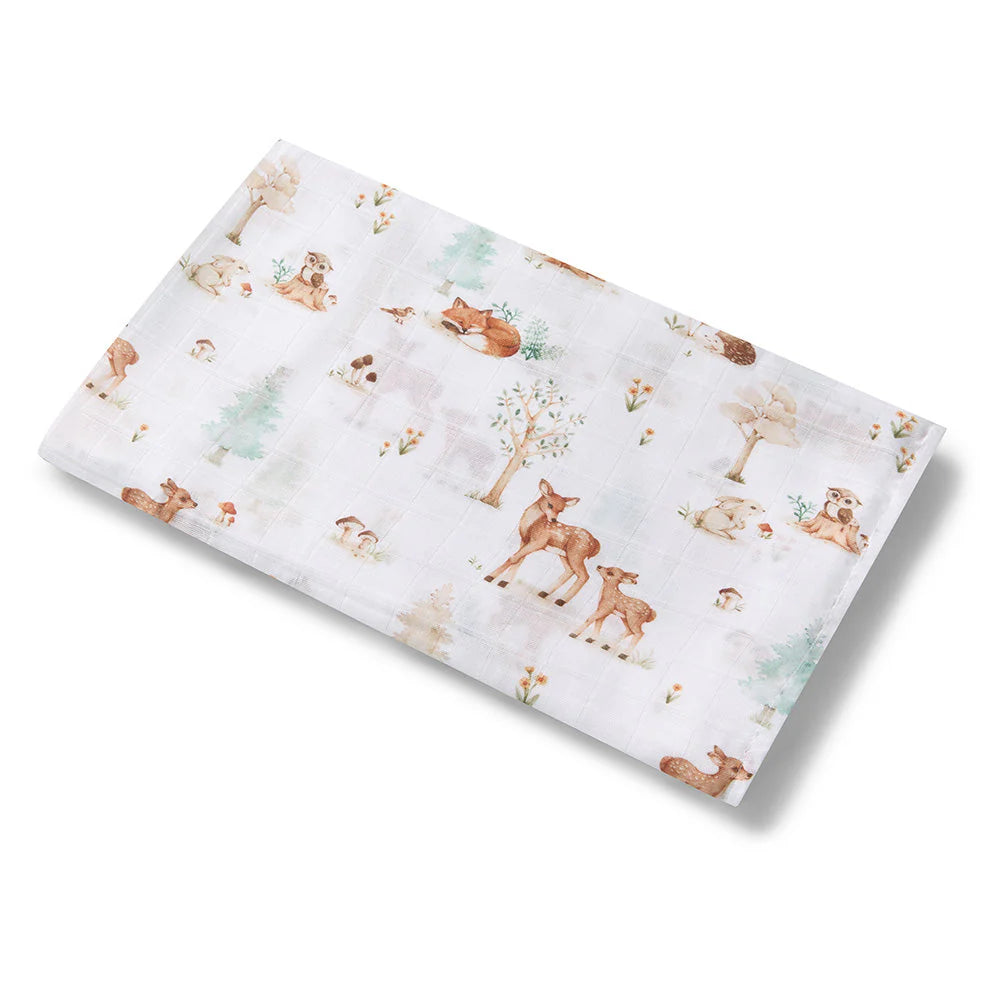 Snuggle Hunny Organic Cotton Muslin Wrap - Woodland Tales