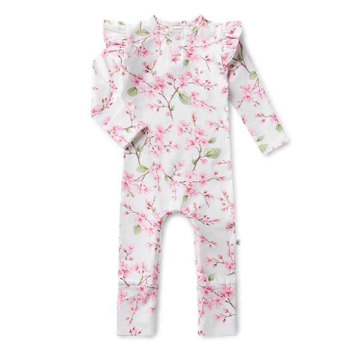 Snuggle Hunny Organic Growsuit - Cherry Blossom