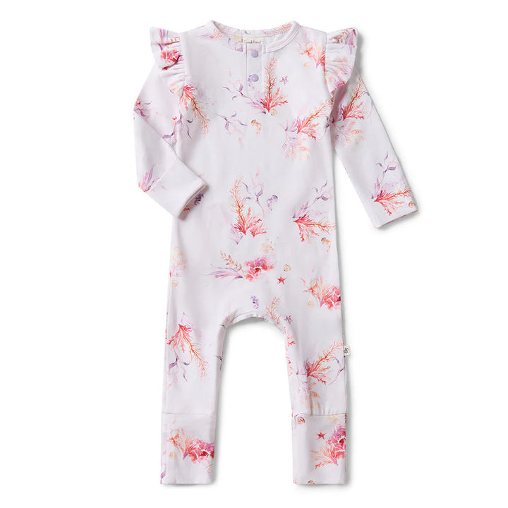 Snuggle Hunny Organic Growsuit - Coral