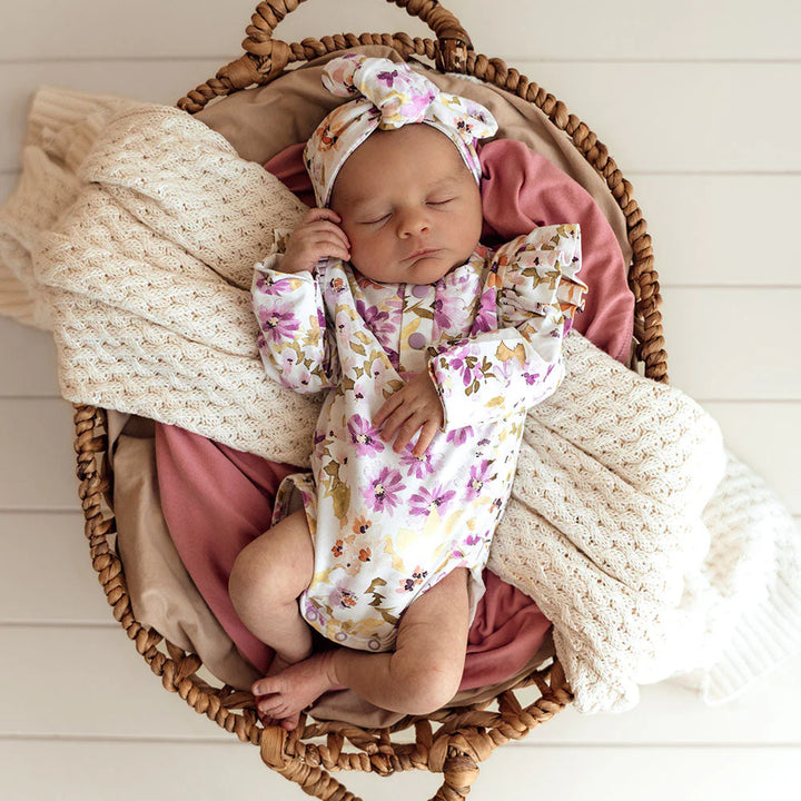 Snuggle Hunny Organic Long Sleeve Bodysuit - Isla