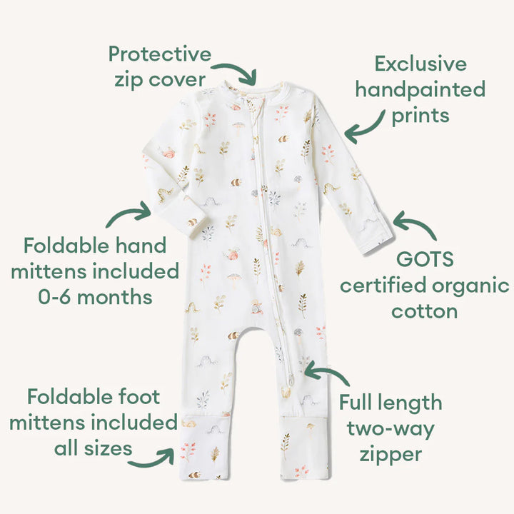 Snuggle Hunny Organic Snugglesuit - Garden Friends