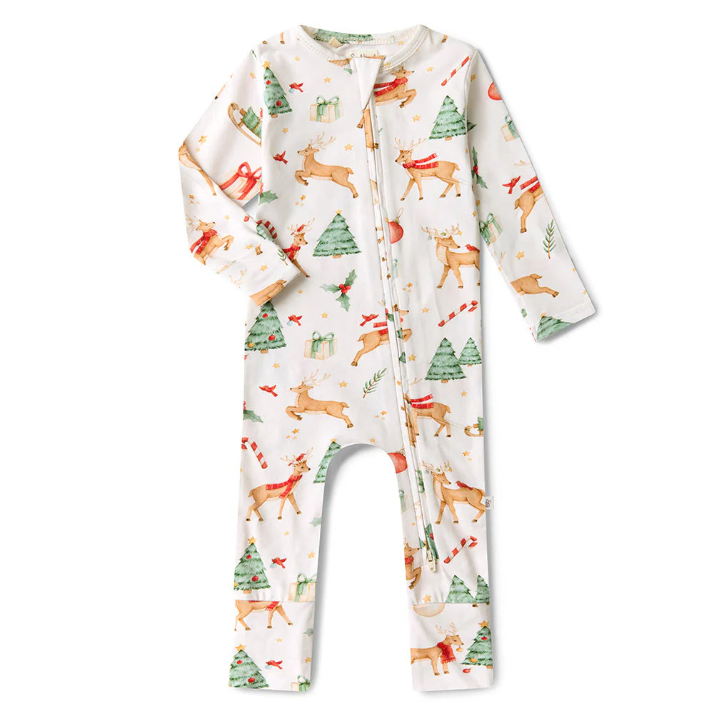 Snuggle Hunny Organic Snugglesuit - Prancer & Friends