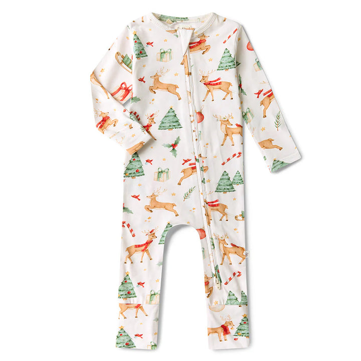 Snuggle Hunny Organic Snugglesuit - Prancer & Friends