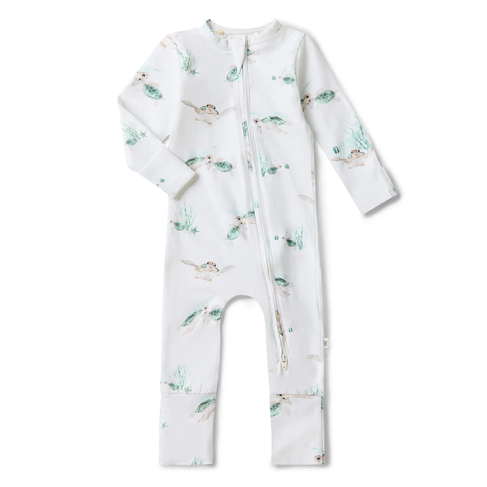Snuggle Hunny Organic Snugglesuit - Turtle