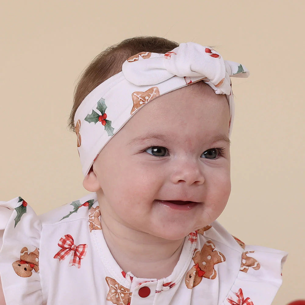 Snuggle Hunny Organic Top Knot Headband - Gingerbread