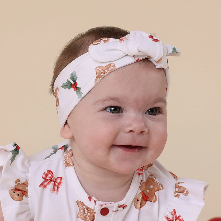 Snuggle Hunny Organic Top Knot Headband - Gingerbread