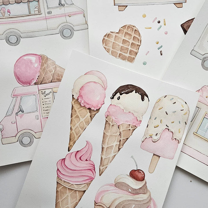 Snuggle Hunny Swim Hat - Ice Creams