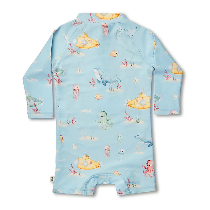 Snuggle Hunny Swim Shortie - Blue Little Subs