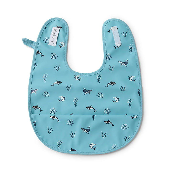 Snuggle Hunny Waterproof Snuggle Bib - Blue Ocean