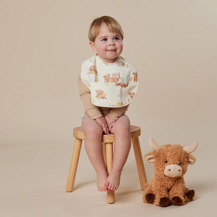 Snuggle Hunny Waterproof Snuggle Bib - Highland Cows