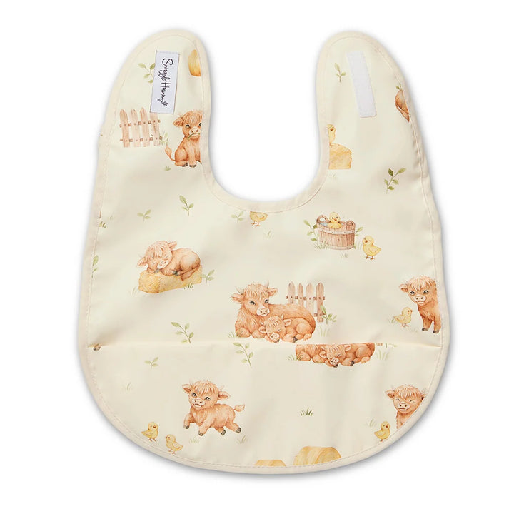 Snuggle Hunny Waterproof Snuggle Bib - Highland Cows
