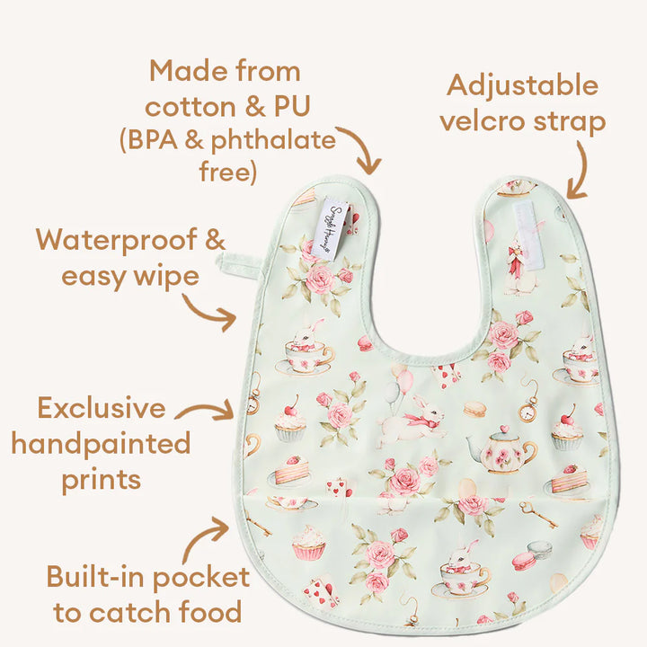 Snuggle Hunny Waterproof Snuggle Bib - White Rabbit