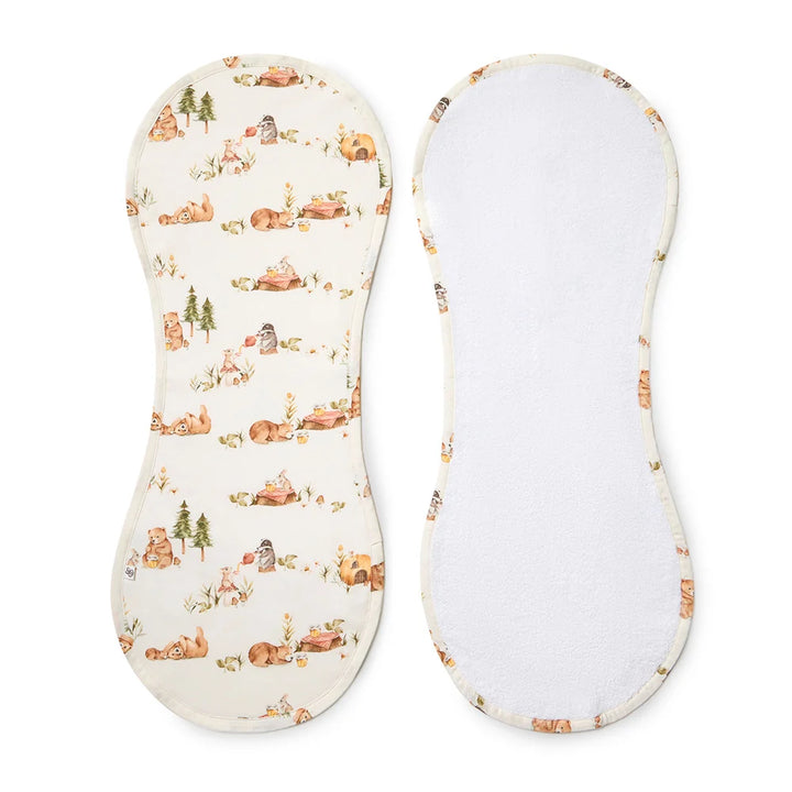 Snuggle Hunny Organic Cotton Burp Cloth - Bears Picnic