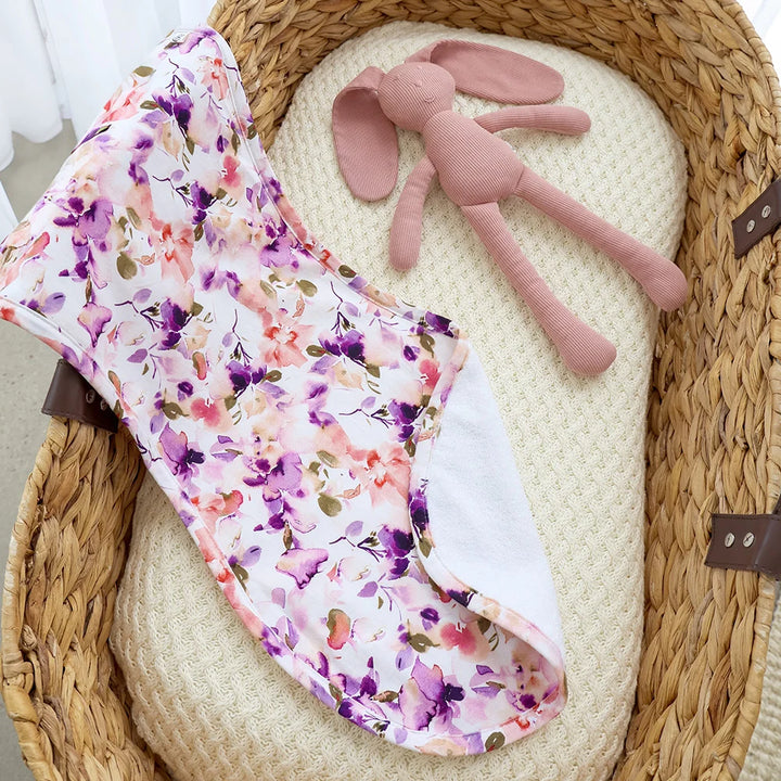 Snuggle Hunny Organic Cotton Burp Cloth - Blushing Beauty
